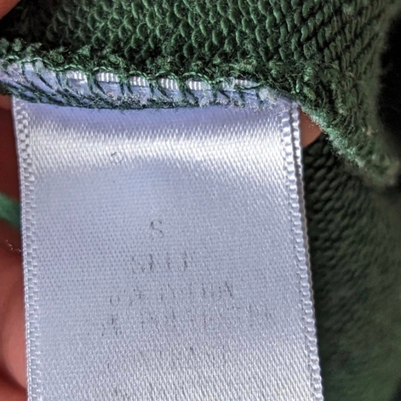 Altar’d State Happy Face Terry Crewneck Sweatshirt Green Retro Y2K Sz S - Picture 9 of 13